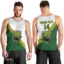 Personalised Australia Rugby Men Tank Top Ipswich Jets Est 1982 Sporty Style
