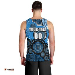 (Custom Text And Number) Strikers BBL Men Tank Top Aboriginal Patterns