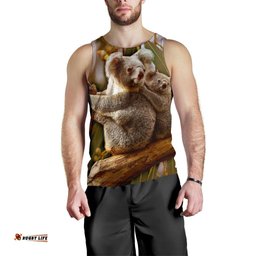 Men's Tank Top - Australian Koala Mens Tank 3D Koala