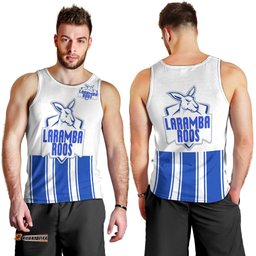 Laramba Roos Football Club Men Tank Top Kangaroos Original - White