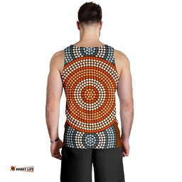 Men Tank Top - Aboriginal Dot Painting Mens Tank Ver05