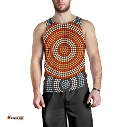 Men Tank Top - Aboriginal Dot Painting Mens Tank Ver05