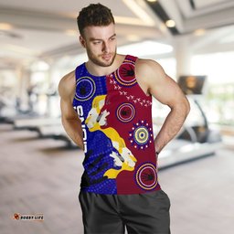Naidoc Brisbane Lions Men Tank Top Indigenous Style