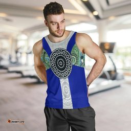 Men's Tank Top - Flag of Torres Strait Islander