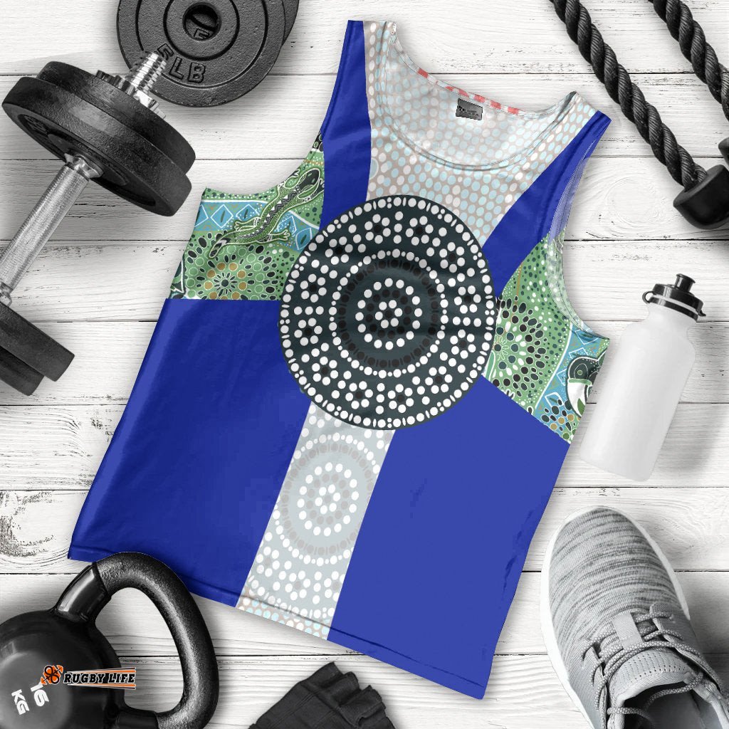 Men's Tank Top - Flag of Torres Strait Islander