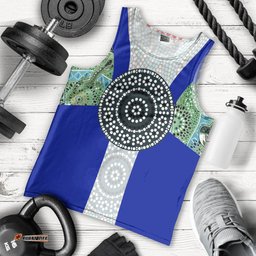 Men's Tank Top - Flag of Torres Strait Islander