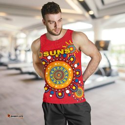 Gold Coast Men Tank Top Suns Indigenous