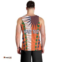 Personalised India Men Tank Top Raising Sun Indian Pattern Mandala Murals