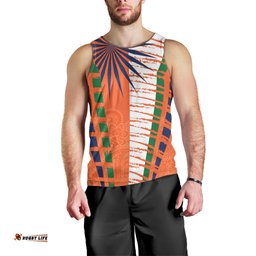 Personalised India Men Tank Top Raising Sun Indian Pattern Mandala Murals