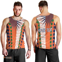 Personalised India Men Tank Top Raising Sun Indian Pattern Mandala Murals