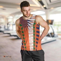 Personalised India Men Tank Top Raising Sun Indian Pattern Mandala Murals