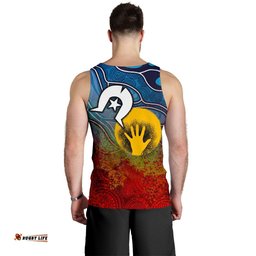 Aboriginal Men's Tank Top - Aboriginal and Torres Strait Islanders Flag