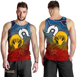 Aboriginal Men's Tank Top - Aboriginal and Torres Strait Islanders Flag