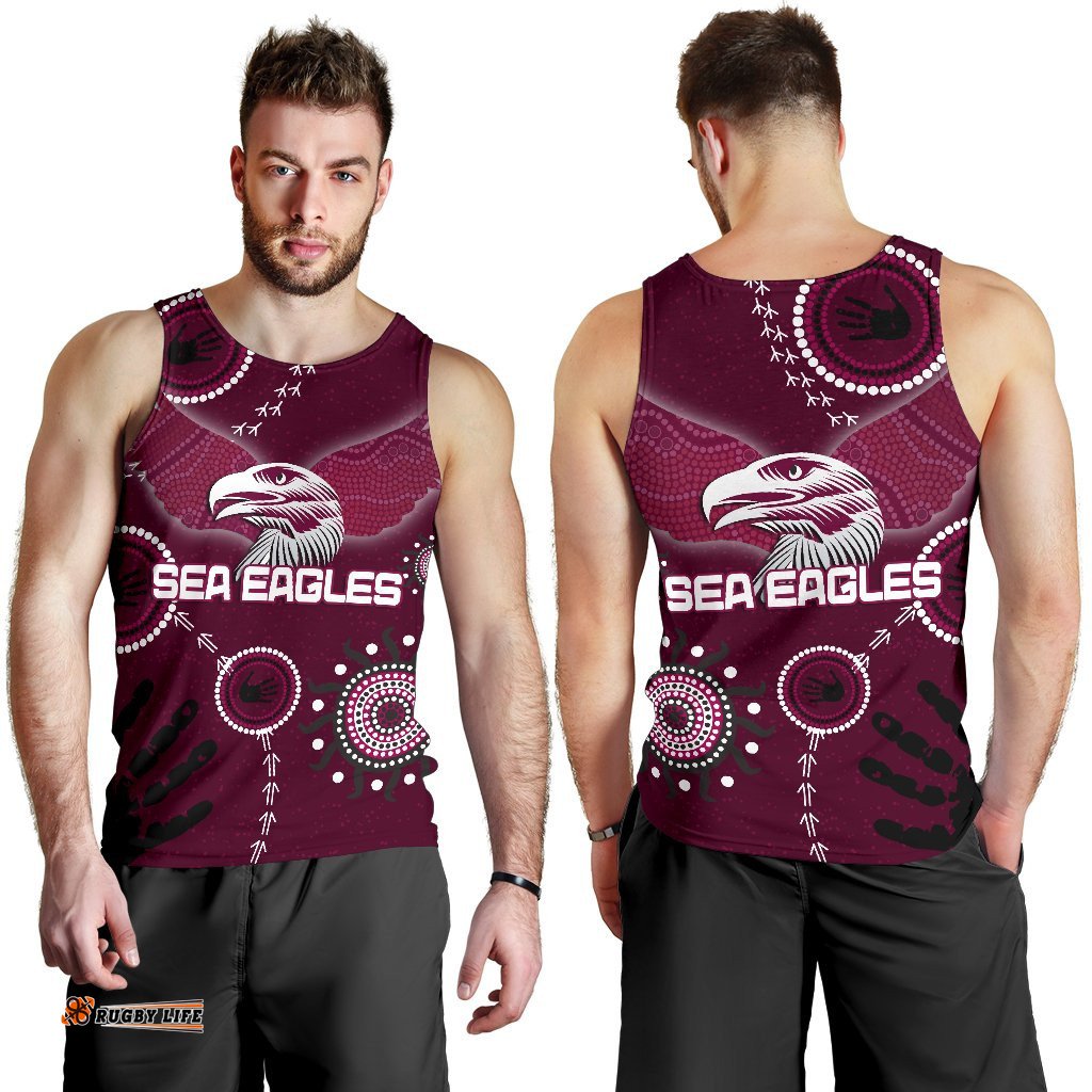 Sea Eagles Men Tank Top Indigenous Country Style