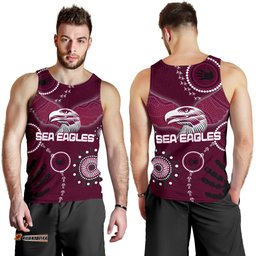 Sea Eagles Men Tank Top Indigenous Country Style
