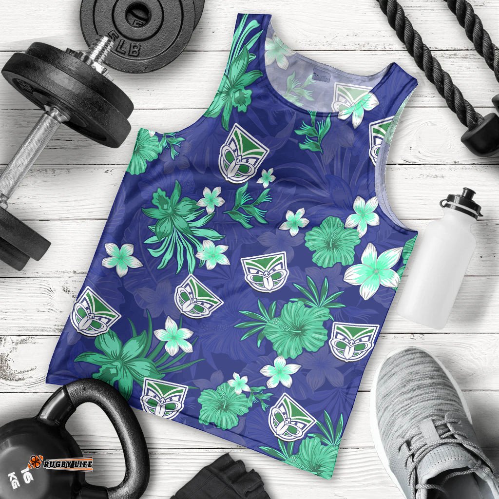 Warriors Rugby Men Tank Top Beautiful Floral Pattern Spring Summer Vibe
