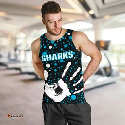 Sharks Indigenous Men's Tank Top Minimalism Version