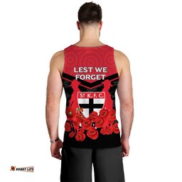 St Kilda Saints Anzac Day Indigenous Art Men Tank Top -