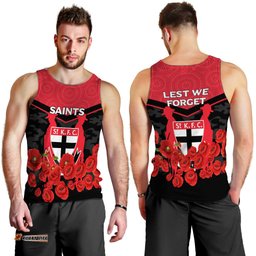 St Kilda Saints Anzac Day Indigenous Art Men Tank Top -