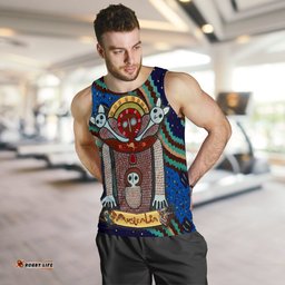Wandjina Men's Tank Top - Australian Aboriginal Mythology - My Australia