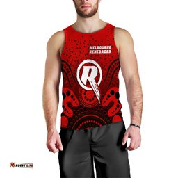 Melbourne Renegades Men Tank Top - Aboriginal Style Of Dot -