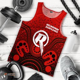 Melbourne Renegades Men Tank Top - Aboriginal Style Of Dot -