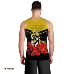 Richmond Anzac Day Indigenous Art Men Tank Top -