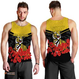 Richmond Anzac Day Indigenous Art Men Tank Top -