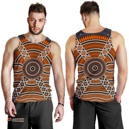 Men Tank Top - Aboriginal Dot Painting Mens Tank Ver01