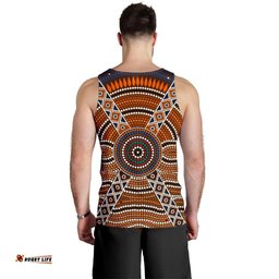 Men Tank Top - Aboriginal Dot Painting Mens Tank Ver01