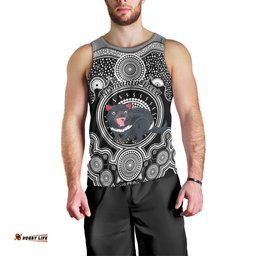 Personalised Australian Astrology Men Tank Top Aboriginal Tasmania Devil Zodiac Sign