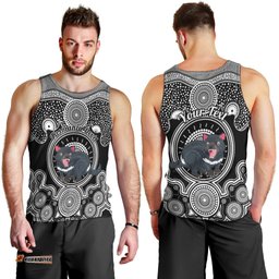 Personalised Australian Astrology Men Tank Top Aboriginal Tasmania Devil Zodiac Sign