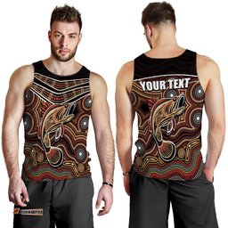 (Custom Personalised) Fishing Aboriginal Men Tank Top No.2