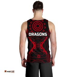 (Custom Personalised) Dragons Men's Tank Top St. George Aboriginal