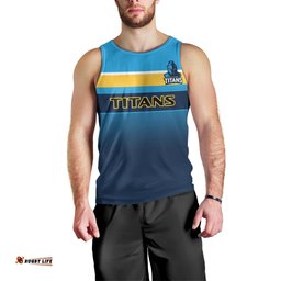 Personalised Titans Rugby Men Tank Top Gold Coast 2007 Sporty Style