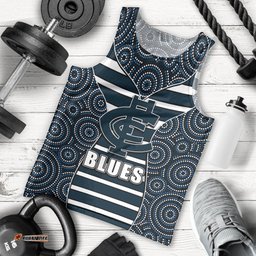 AFL - Blues Men Tank Top Mix Dot Aboriginal