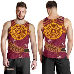 Aboriginal Men's Tank Top - Aboriginal Platypus
