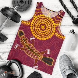 Aboriginal Men's Tank Top - Aboriginal Platypus