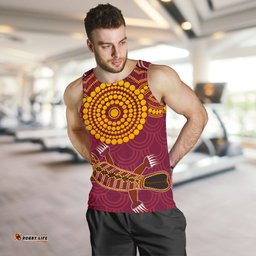 Aboriginal Men's Tank Top - Aboriginal Platypus