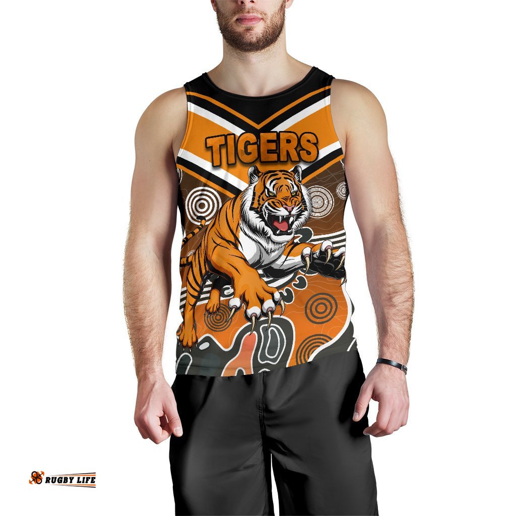 Wests Men's Tank Top Tigers Indigenous