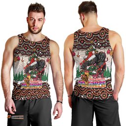 Penrith Panthers Christmas Men Tank Top Rugby Australia Mascot
