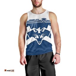 Cats Football Men Tank Top Geelong Est 1859 Aboriginal Art
