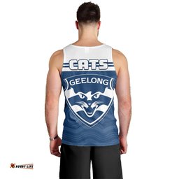 Cats Football Men Tank Top Geelong Est 1859 Aboriginal Art