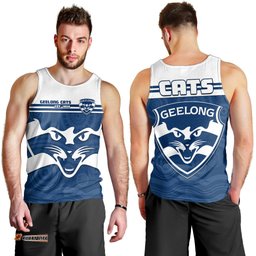 Cats Football Men Tank Top Geelong Est 1859 Aboriginal Art