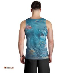 Men Tank Top - Australia Beautiful Mermaid With Dolphin