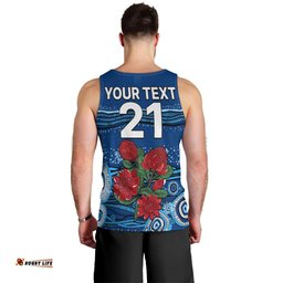 (Custom Text And Number) NSW Waratahs Rugby Men Tank Top Aboriginal Indigenous
