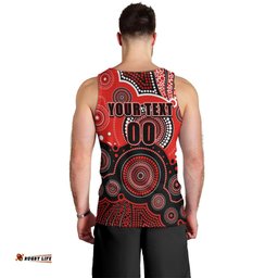 (Custom Text And Number) Renegades BBL Men Tank Top Aboriginal Patterns