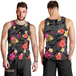 Panthers Rugby Men Tank Top Beautiful Floral Pattern Spring Summer Vibe