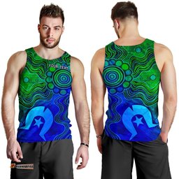 Custom Aboriginal Men's Tank Top , Torres Strait Islands Flag