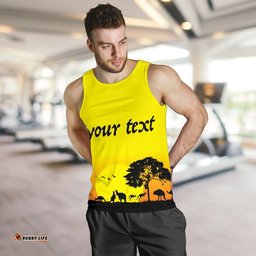 (Custom text) Men's Tank Top - Sunset Australia View